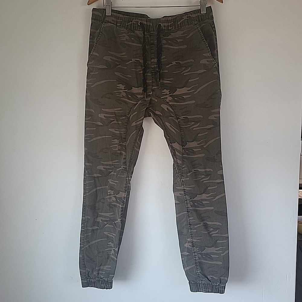 Drake Jogger Camo Pants 32-81 Womens Slouch Drawstring Comfy Cargo Pocket Pant S
